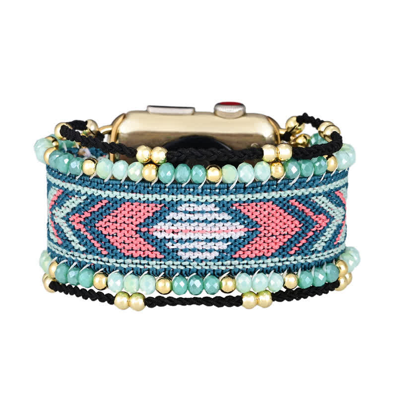 Cinturino elastico intrecciato per Apple Watch Olivenorma verde menta