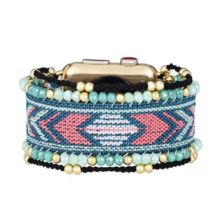 Cinturino elastico intrecciato per Apple Watch Olivenorma verde menta