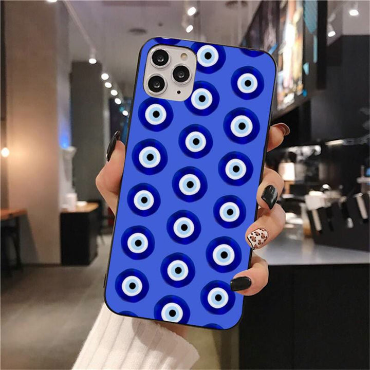 Custodia per telefono Olivenorma Evil Eye Amulet compatibile con iPhone 14/15