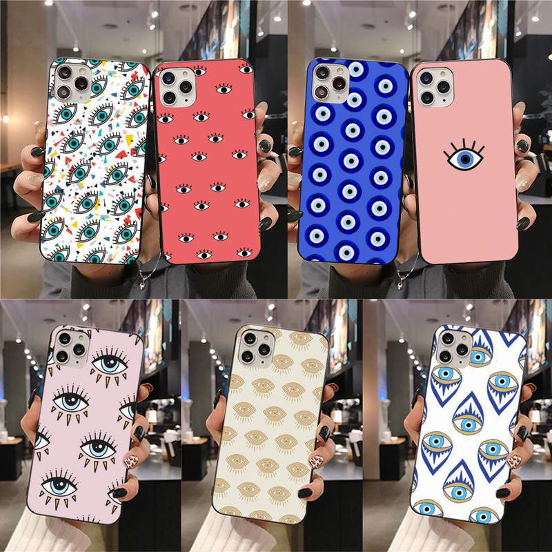 Custodia per telefono Olivenorma Evil Eye Amulet compatibile con iPhone 14/15