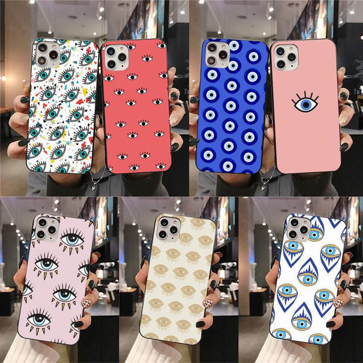 Custodia per telefono Olivenorma Evil Eye Amulet compatibile con iPhone 14/15