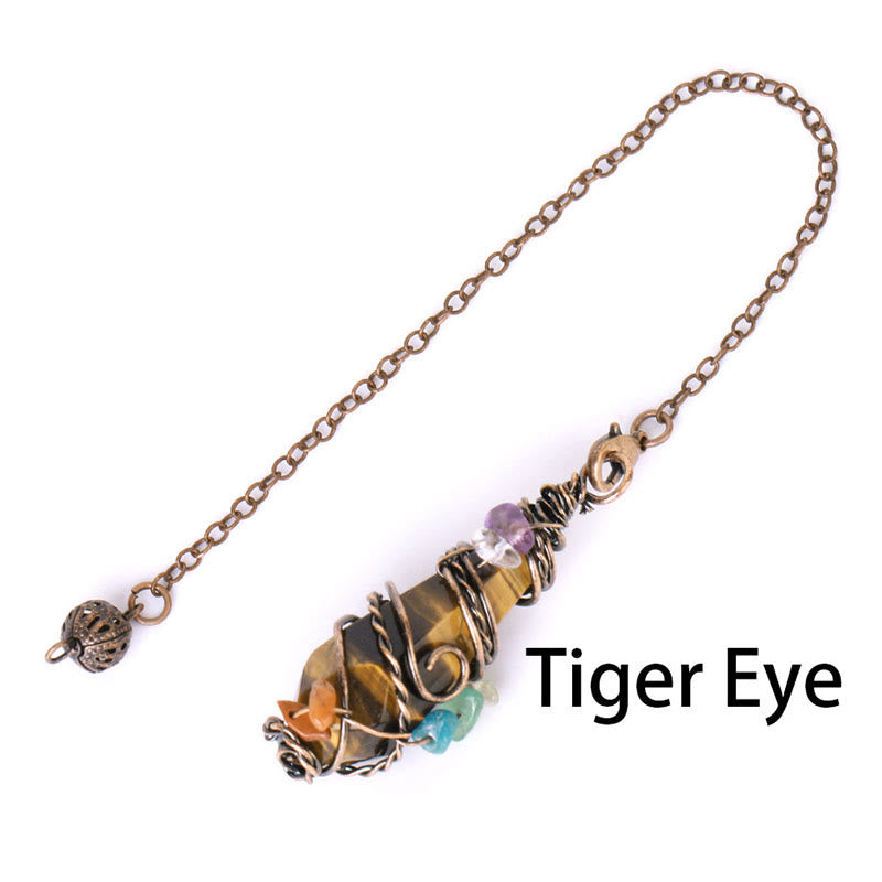 Olivenorma bronzo naturale pietra preziosa rabdomanzia divinazione pendolo 