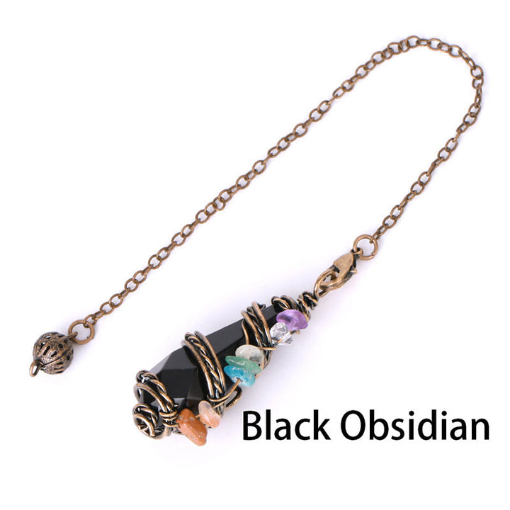 Olivenorma bronzo naturale pietra preziosa rabdomanzia divinazione pendolo 