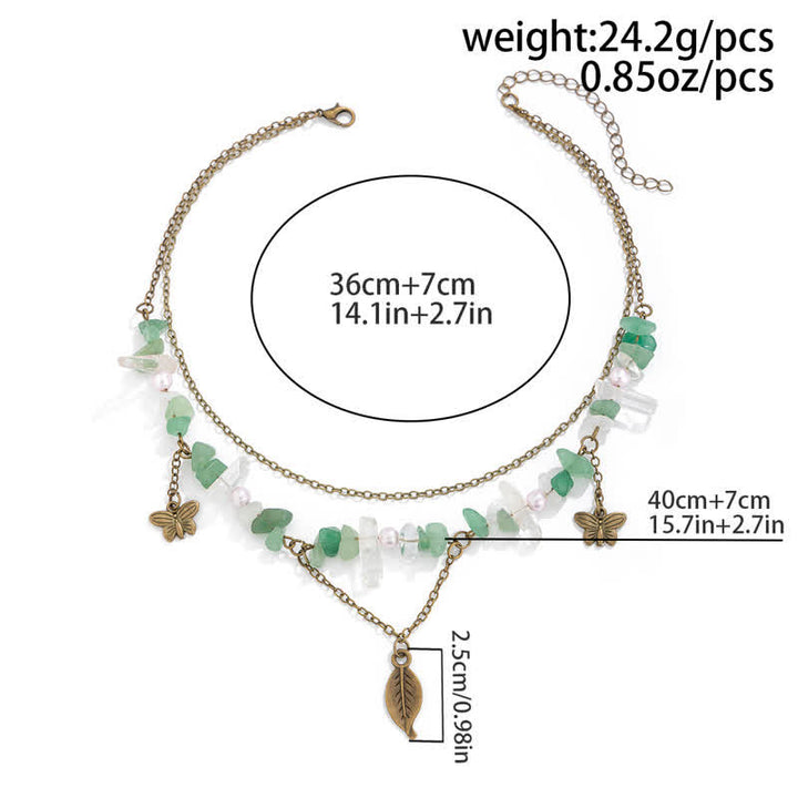 Collana con ciondolo stella luna sole in pietra naturale Olivenorma 