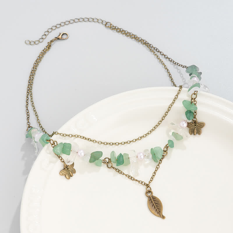 Collana con ciondolo stella luna sole in pietra naturale Olivenorma 