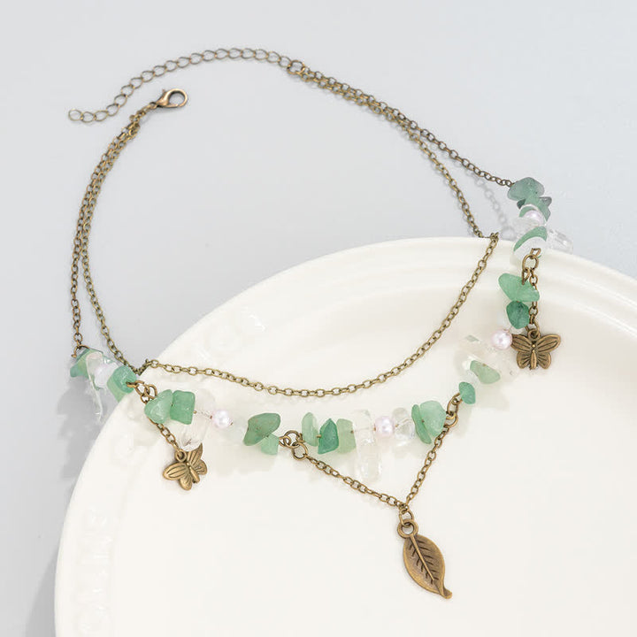 Collana con ciondolo stella luna sole in pietra naturale Olivenorma 