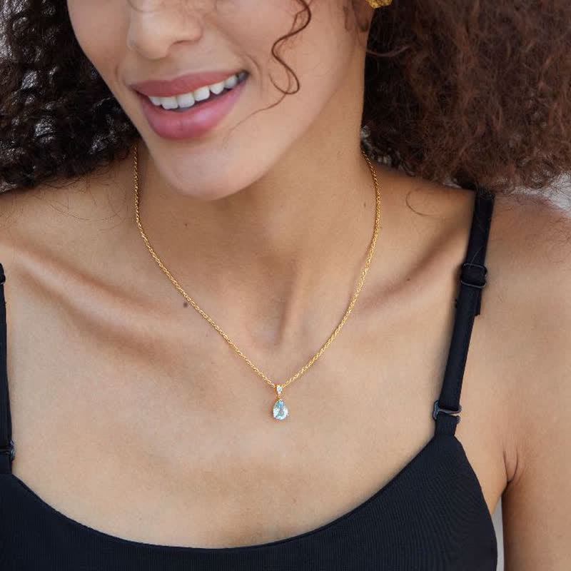 Collana Olivenorma in argento 925 con catena in corda di canapa e topazio naturale