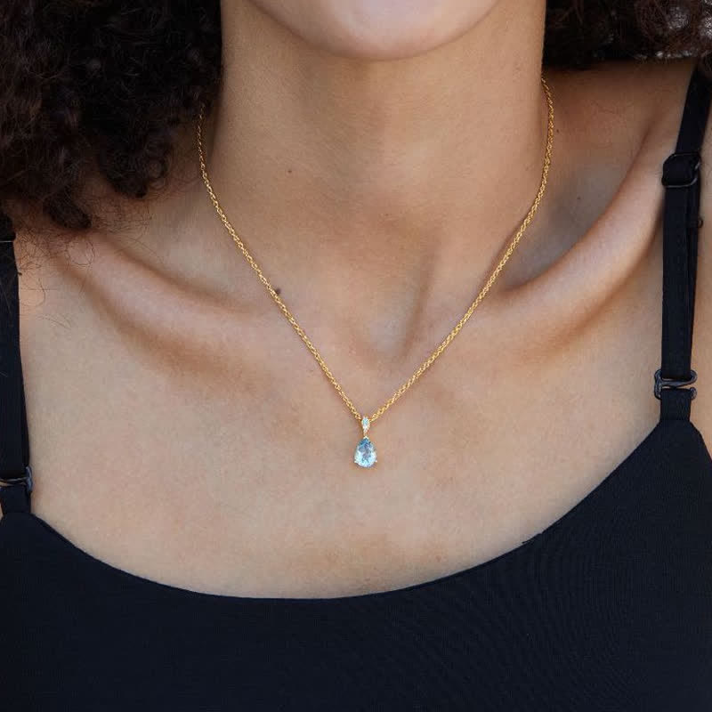 Collana Olivenorma in argento 925 con catena in corda di canapa e topazio naturale