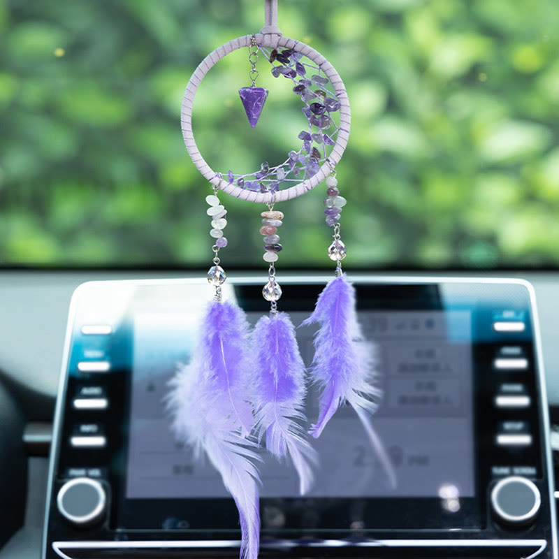 Olivenorma Ametista Protezione Viola Acchiappasogni Ornamento Appeso 