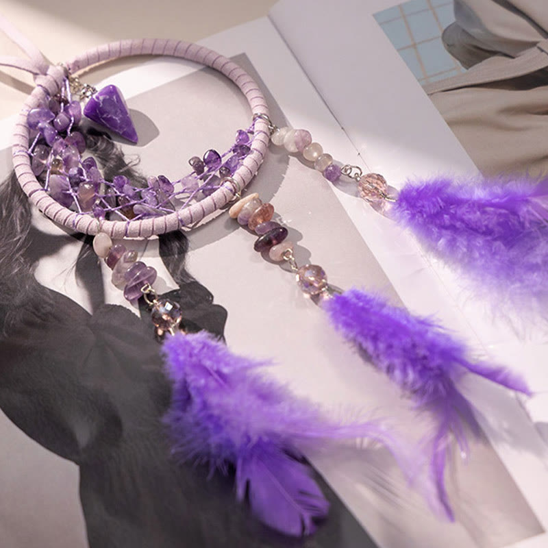 Olivenorma Ametista Protezione Viola Acchiappasogni Ornamento Appeso 