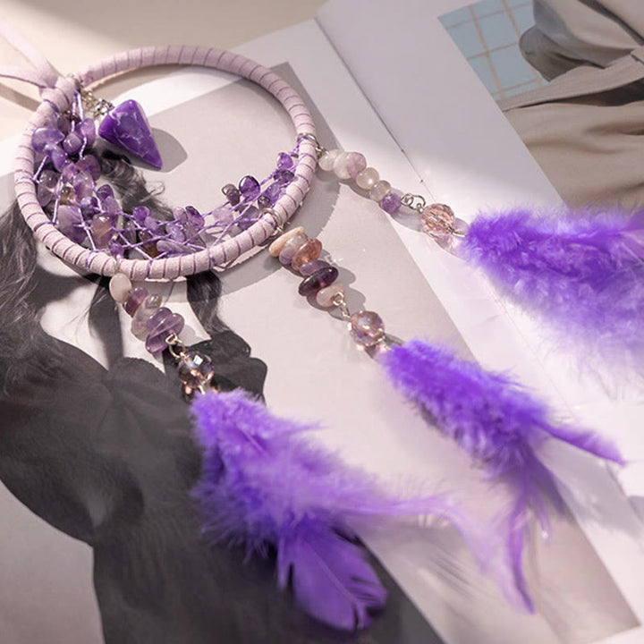 Olivenorma Ametista Protezione Viola Acchiappasogni Ornamento Appeso 