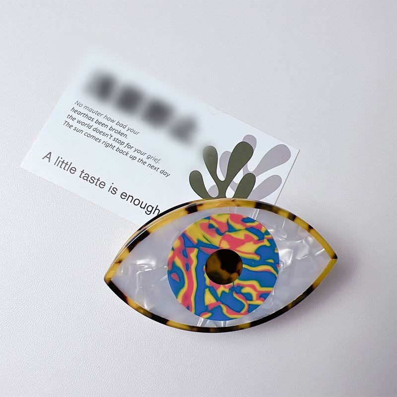 Olivenorma fermaglio per capelli con occhio malvagio 