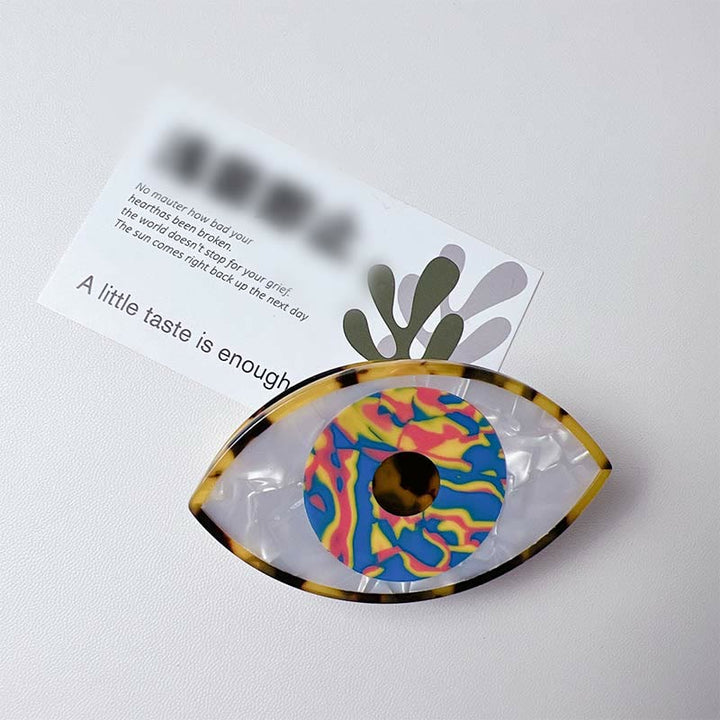 Olivenorma fermaglio per capelli con occhio malvagio 