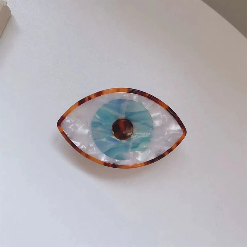 Olivenorma fermaglio per capelli con occhio malvagio 