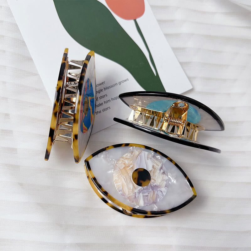 Olivenorma fermaglio per capelli con occhio malvagio 