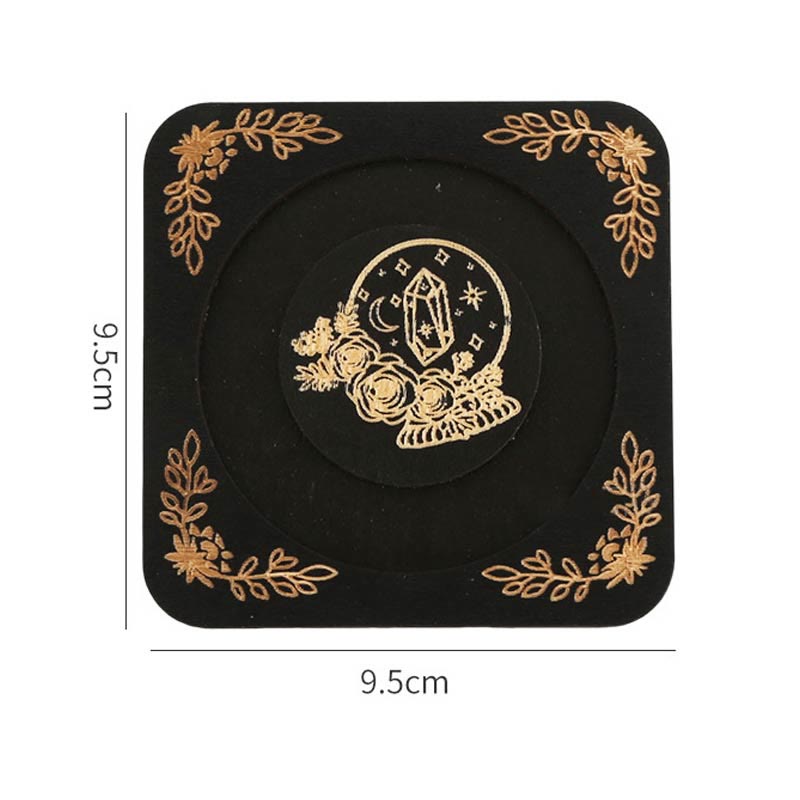 Espositore per braccialetti con luna incisa in legno Olivenorma