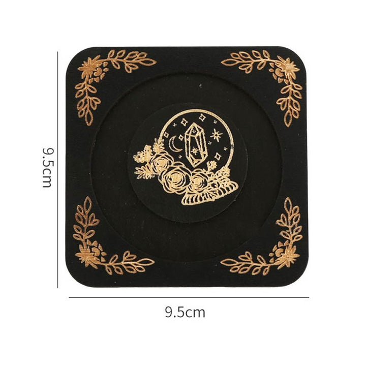 Espositore per braccialetti con luna incisa in legno Olivenorma