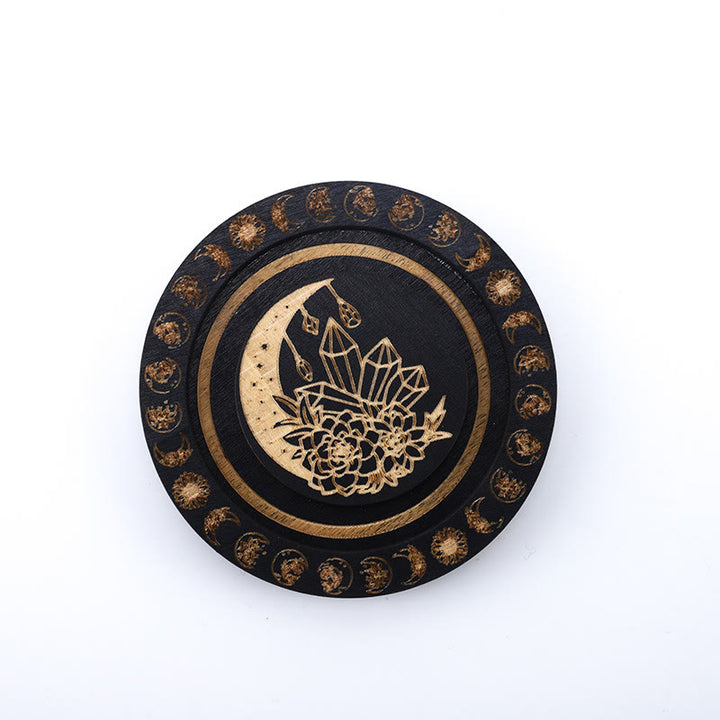 Vassoio espositore per gioielli con fasi lunari tondo Olivenorma