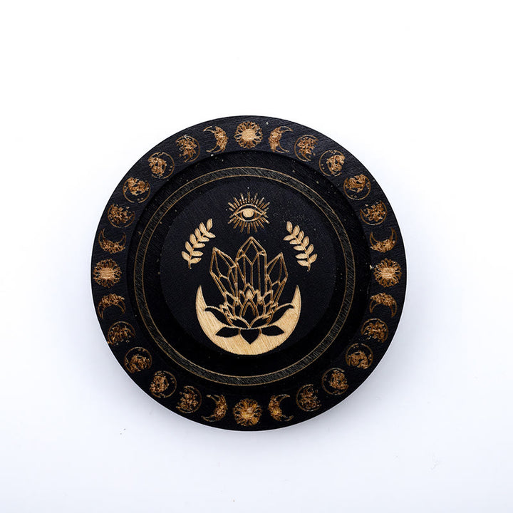 Vassoio espositore per gioielli con fasi lunari tondo Olivenorma