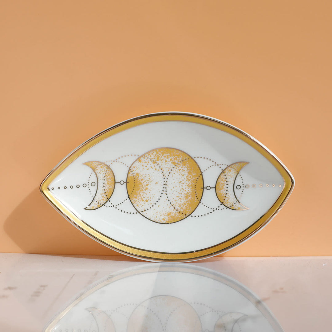 Vassoio portagioie in ceramica con occhio malvagio Olivenorma