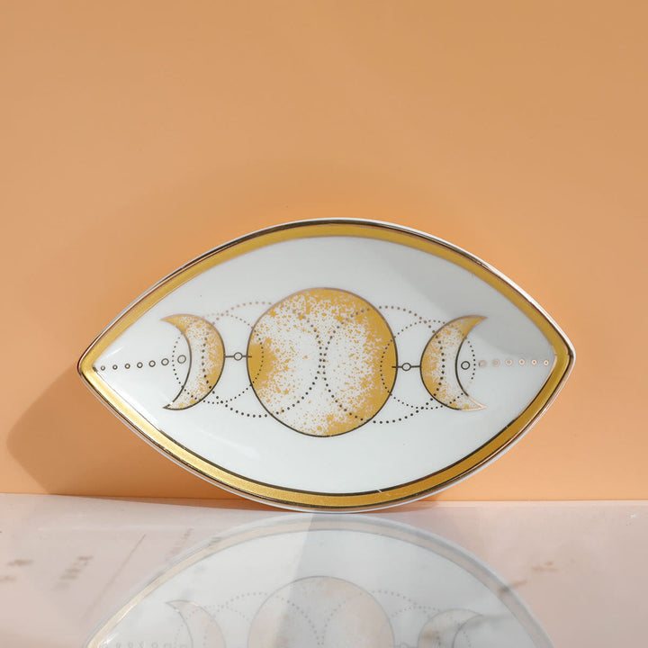 Vassoio portagioie in ceramica con occhio malvagio Olivenorma