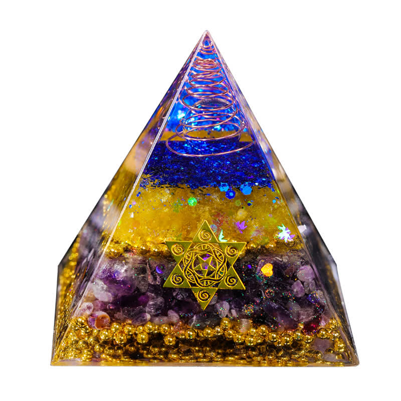 Olivenorma "Bellezza e Talento" Piramide di Orgone in Pietra Naturale