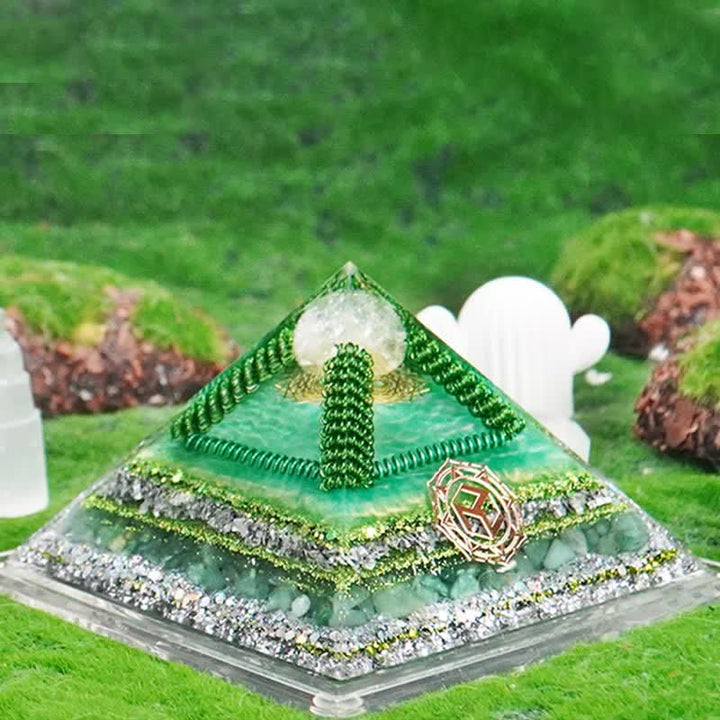Olivenorma Healing Piramide Orgonica Multifunzionale in Pietra Naturale