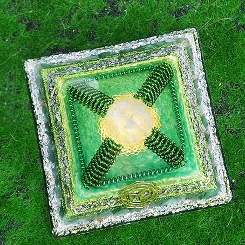 Olivenorma Healing Piramide Orgonica Multifunzionale in Pietra Naturale