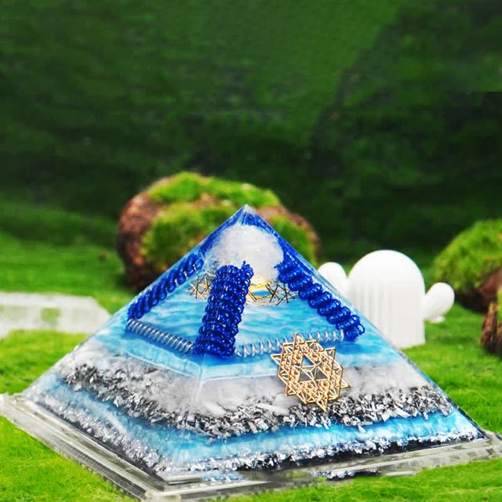 Olivenorma Healing Piramide Orgonica Multifunzionale in Pietra Naturale