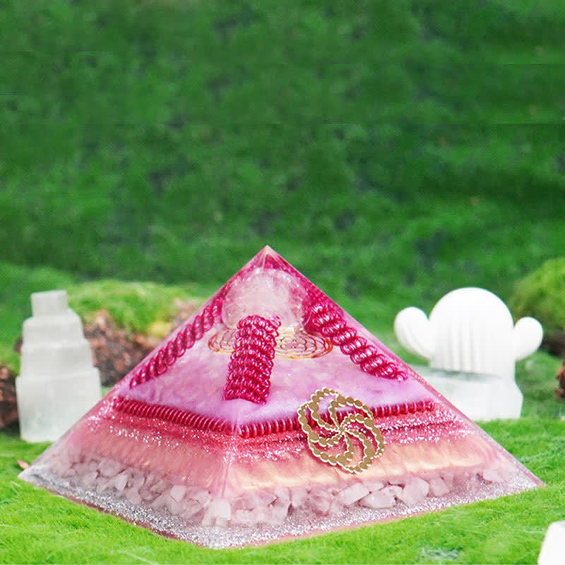 Olivenorma Healing Piramide Orgonica Multifunzionale in Pietra Naturale