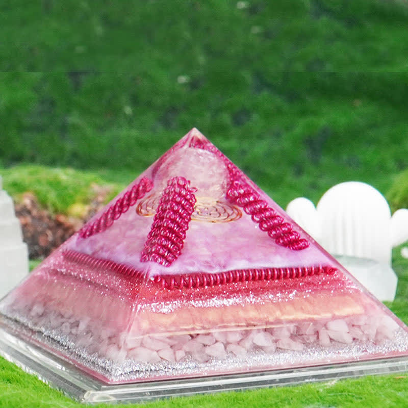Olivenorma Healing Piramide Orgonica Multifunzionale in Pietra Naturale