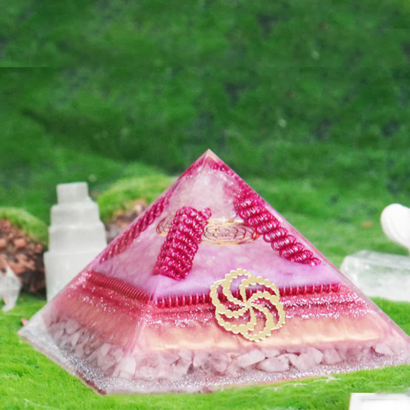 Olivenorma Healing Piramide Orgonica Multifunzionale in Pietra Naturale