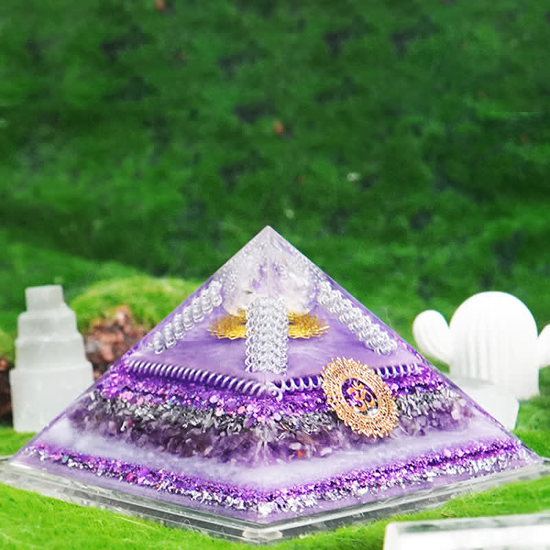 Olivenorma Healing Piramide Orgonica Multifunzionale in Pietra Naturale