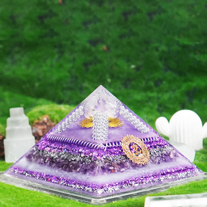 Olivenorma Healing Piramide Orgonica Multifunzionale in Pietra Naturale