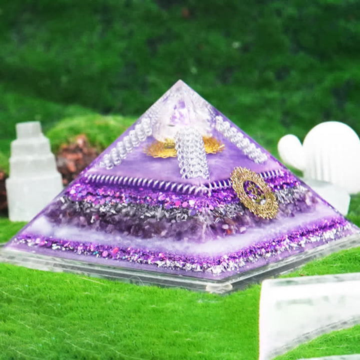 Olivenorma Healing Piramide Orgonica Multifunzionale in Pietra Naturale