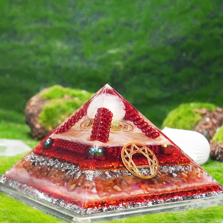 Olivenorma Healing Piramide Orgonica Multifunzionale in Pietra Naturale