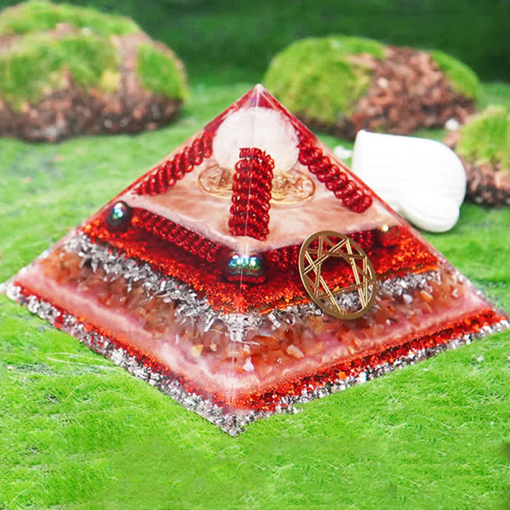 Olivenorma Healing Piramide Orgonica Multifunzionale in Pietra Naturale