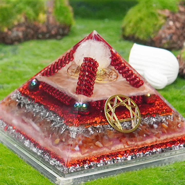 Olivenorma Healing Piramide Orgonica Multifunzionale in Pietra Naturale