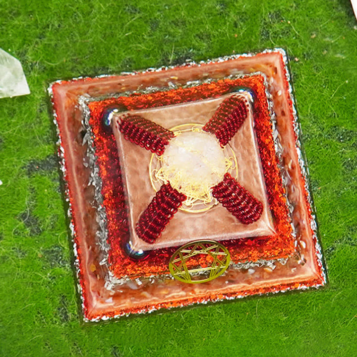 Olivenorma Healing Piramide Orgonica Multifunzionale in Pietra Naturale