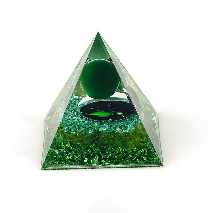 Olivenorma 6cm Piramide di Orgone Costellazione in Pietra Naturale
