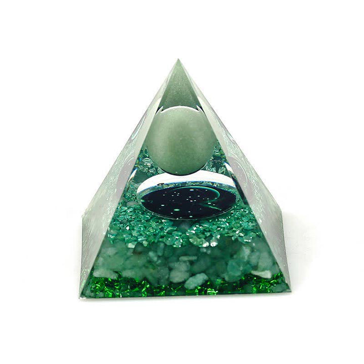 Olivenorma 6cm Piramide di Orgone Costellazione in Pietra Naturale