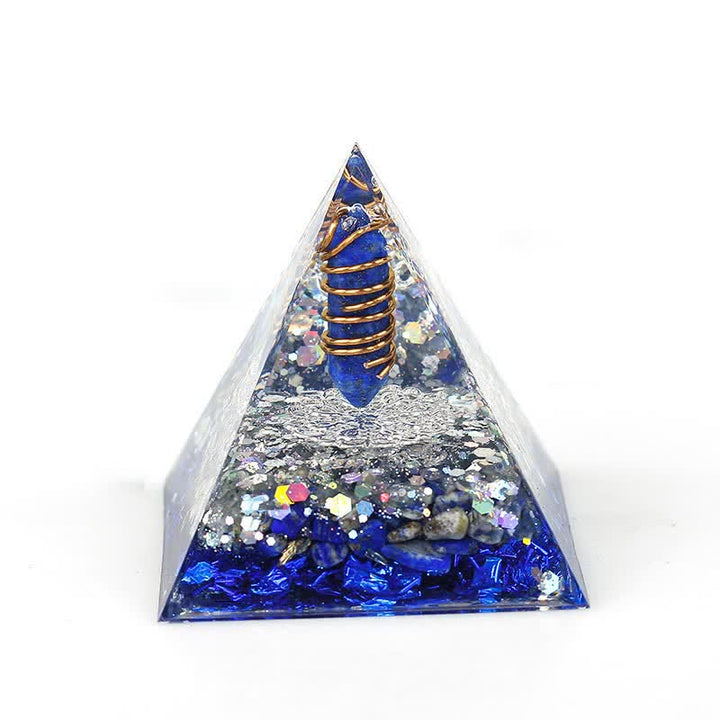 Olivenorma 6cm Prisma Esagonale in Cristallo Naturale Orgone Piramide 
