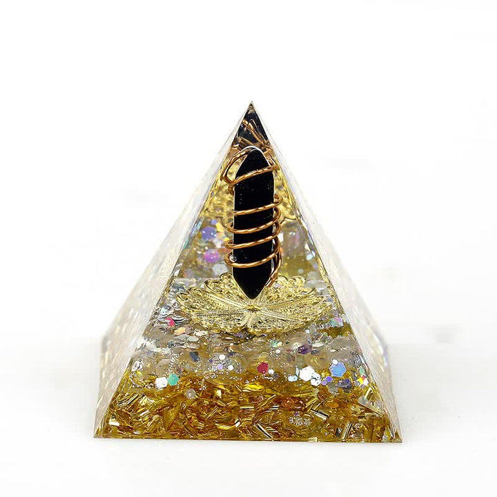 Olivenorma 6cm Prisma Esagonale in Cristallo Naturale Orgone Piramide 