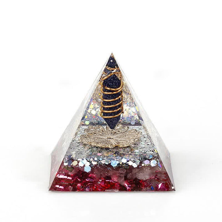Olivenorma 6cm Prisma Esagonale in Cristallo Naturale Orgone Piramide 