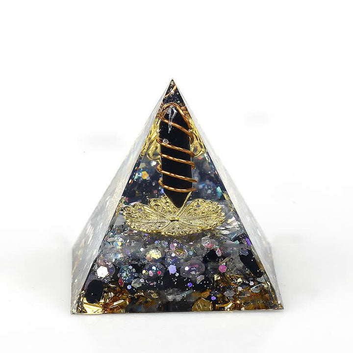 Olivenorma 6cm Prisma Esagonale in Cristallo Naturale Orgone Piramide 