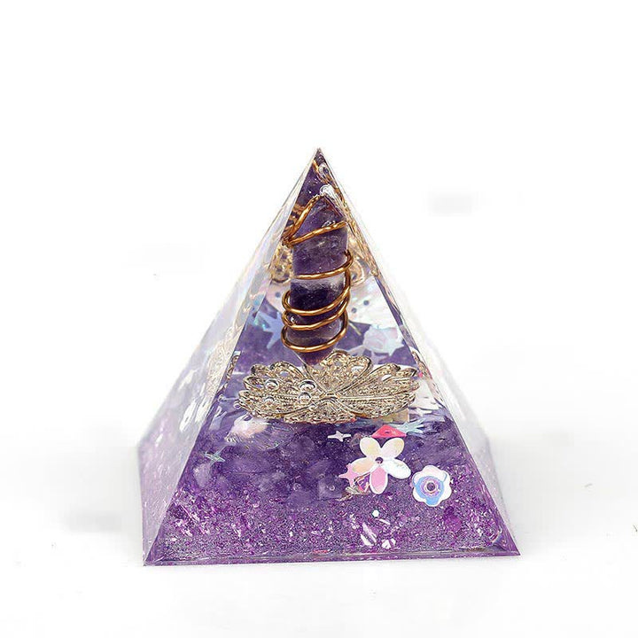 Olivenorma 6cm Prisma Esagonale in Cristallo Naturale Orgone Piramide 