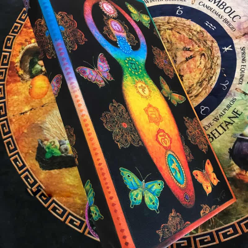 Olivenorma Dea Yoga Ritratto in legno Ornamenti Decorazione pagana