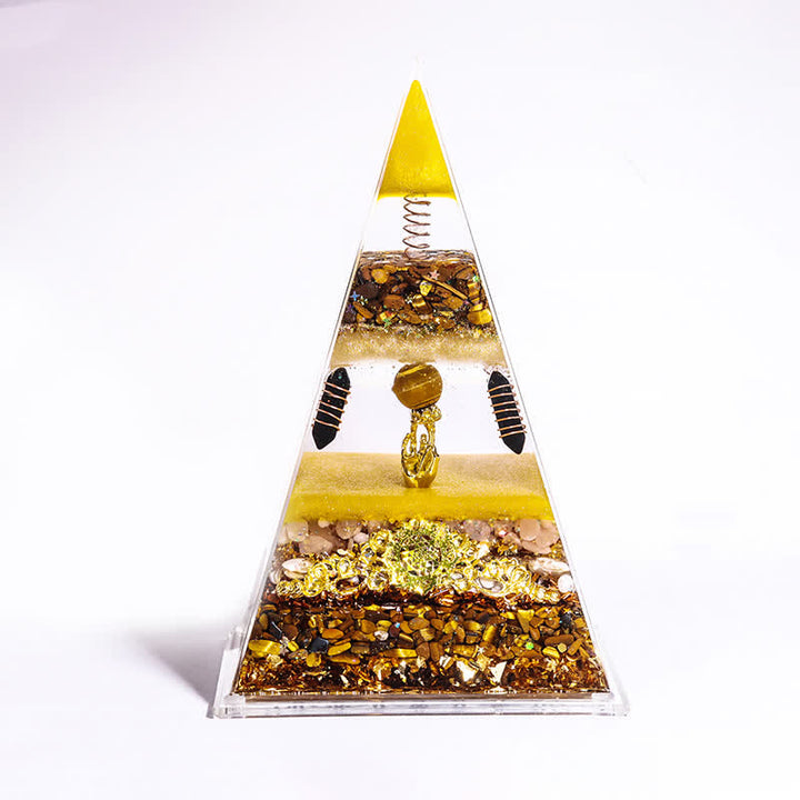 Olivenorma Energy Piramide Orgonica a Punta Lunga in Pietra Naturale 