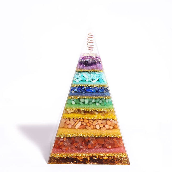 Olivenorma Energy Piramide Orgonica a Punta Lunga in Pietra Naturale 
