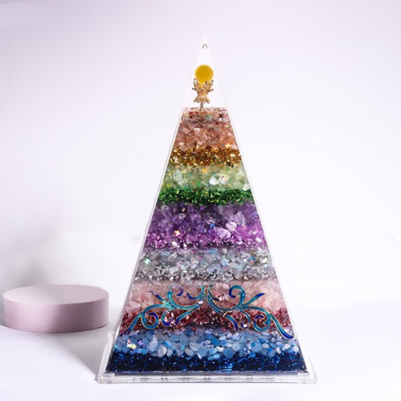 Olivenorma Energy Piramide Orgonica a Punta Lunga in Pietra Naturale 